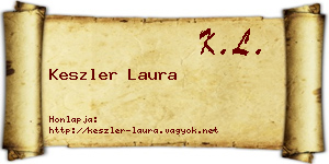 Keszler Laura névjegykártya